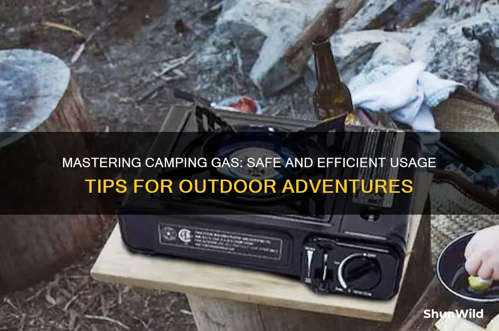how to use camping gas