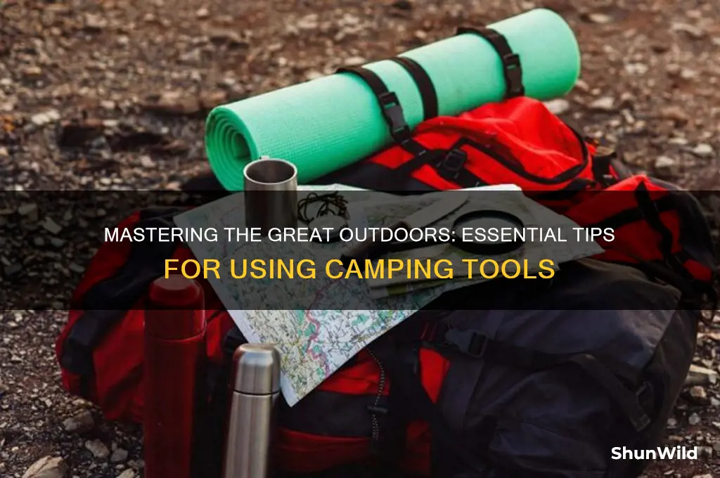 how to use camping tool