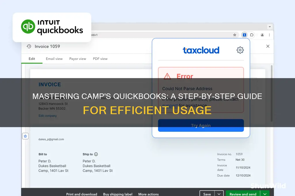 how to use camps quickbooks
