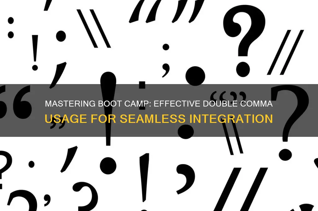 how to use double comman on boot camp