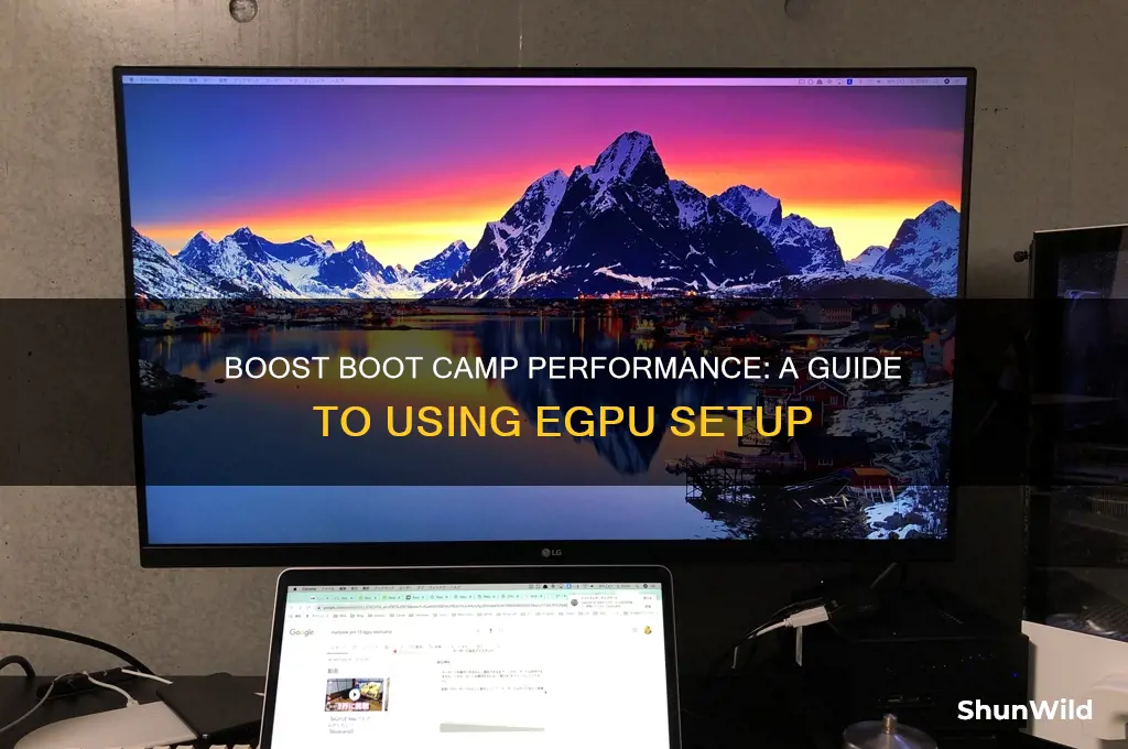 how to use egpu with boot camp