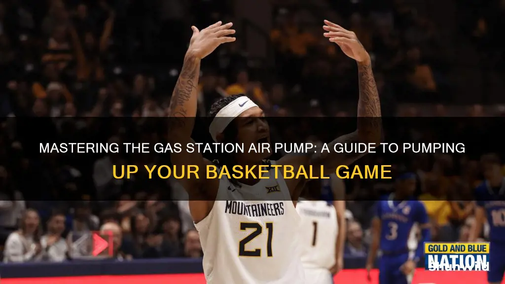 how to use gas station air pump for basketball