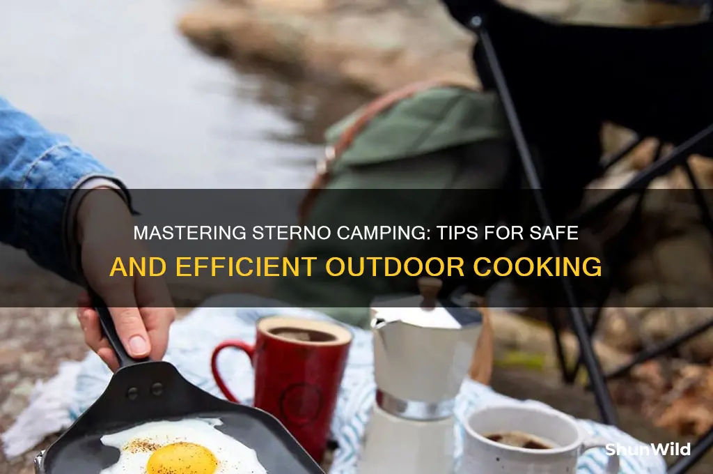 how to use sterno camping
