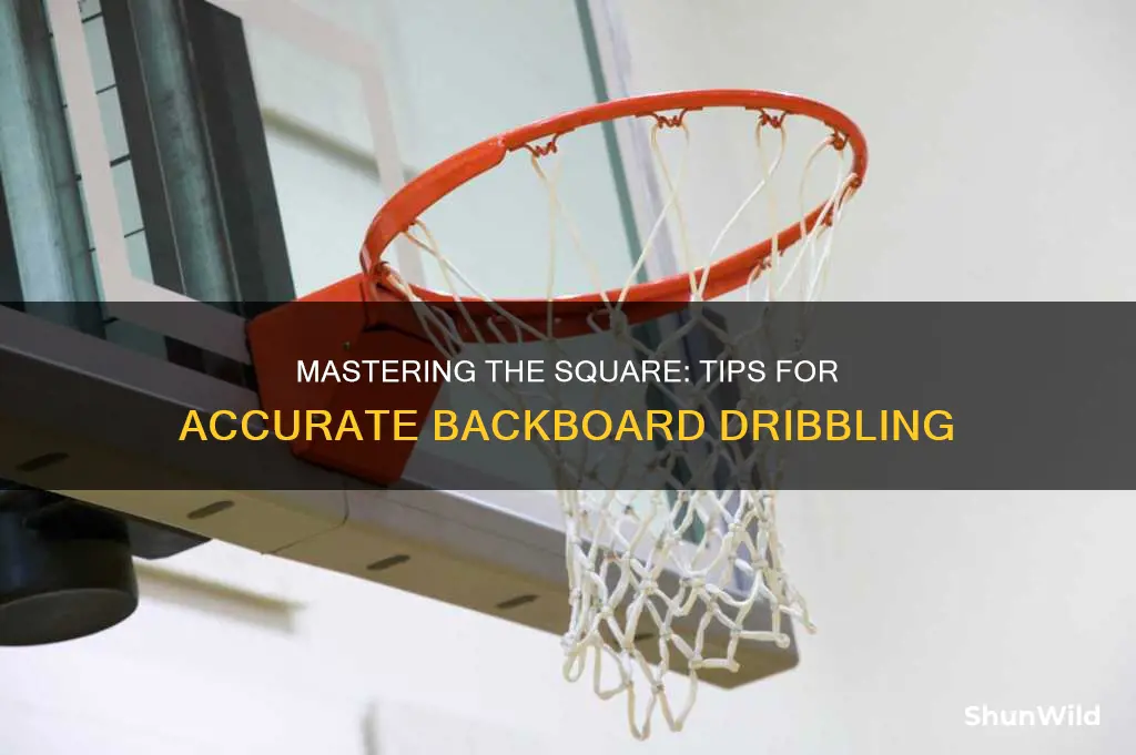 how to use the square on a basketball backboard