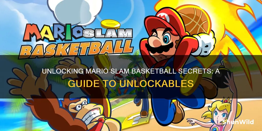 how to use unlockables for mario slam basketball d