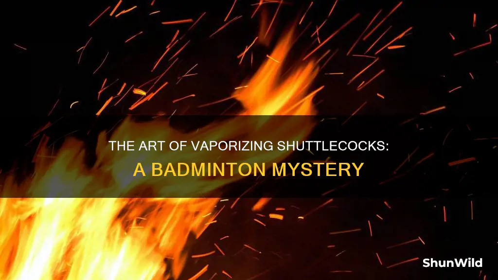 how to vaporize badminton shuttlecocks