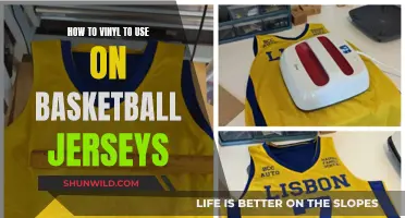 Vinyl Application Guide: Crafting Custom Basketball Jersey Designs