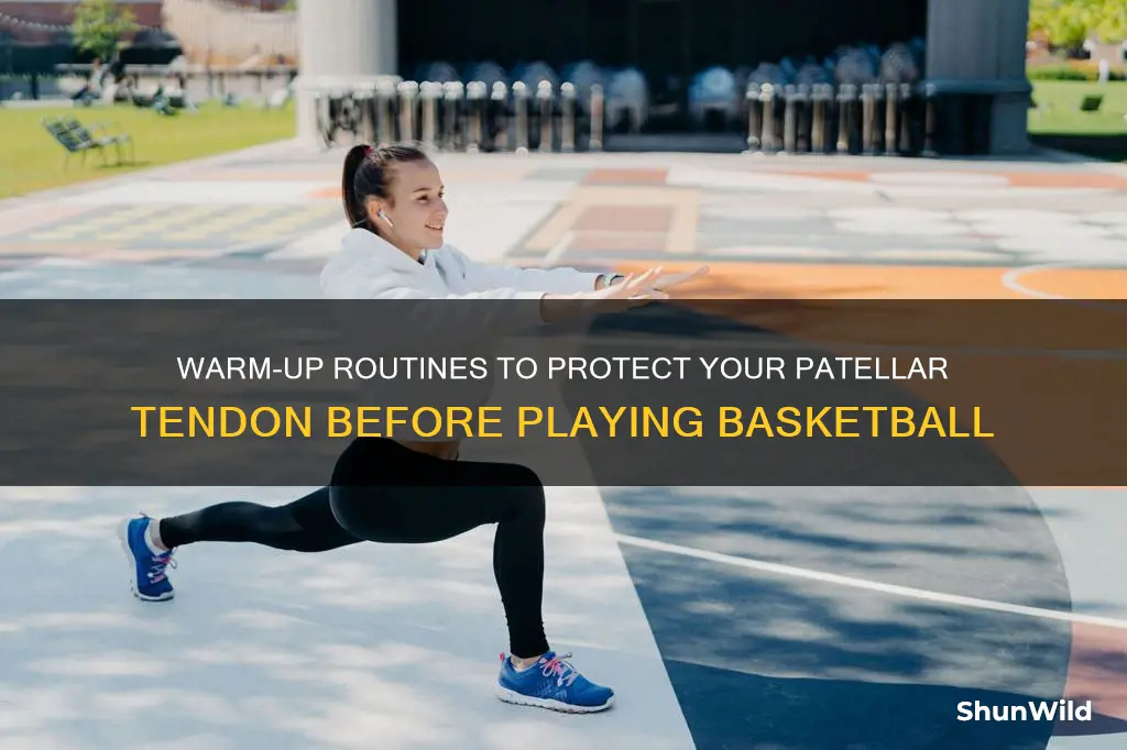 how to warm up you petella tendon before basketball
