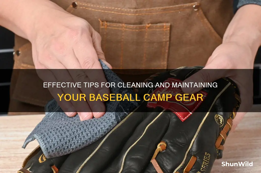 how to wash baseball camp