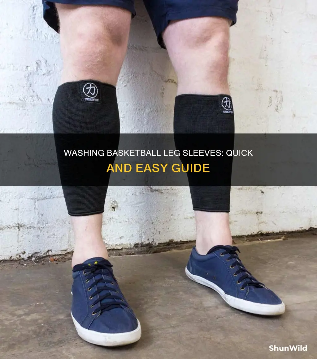 how to wash basketball leg sleeves