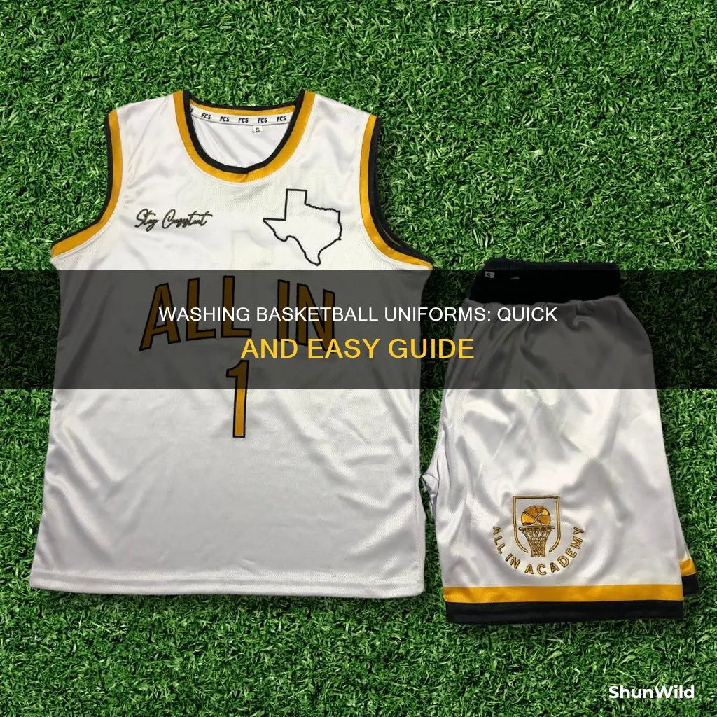 how to wash basketball uniforms