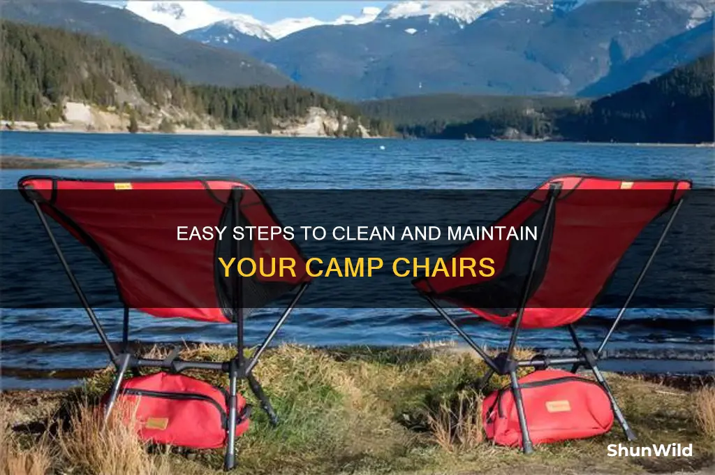 how to wash camp chairs