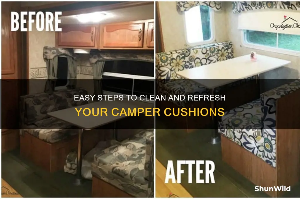 how to wash camper cushions