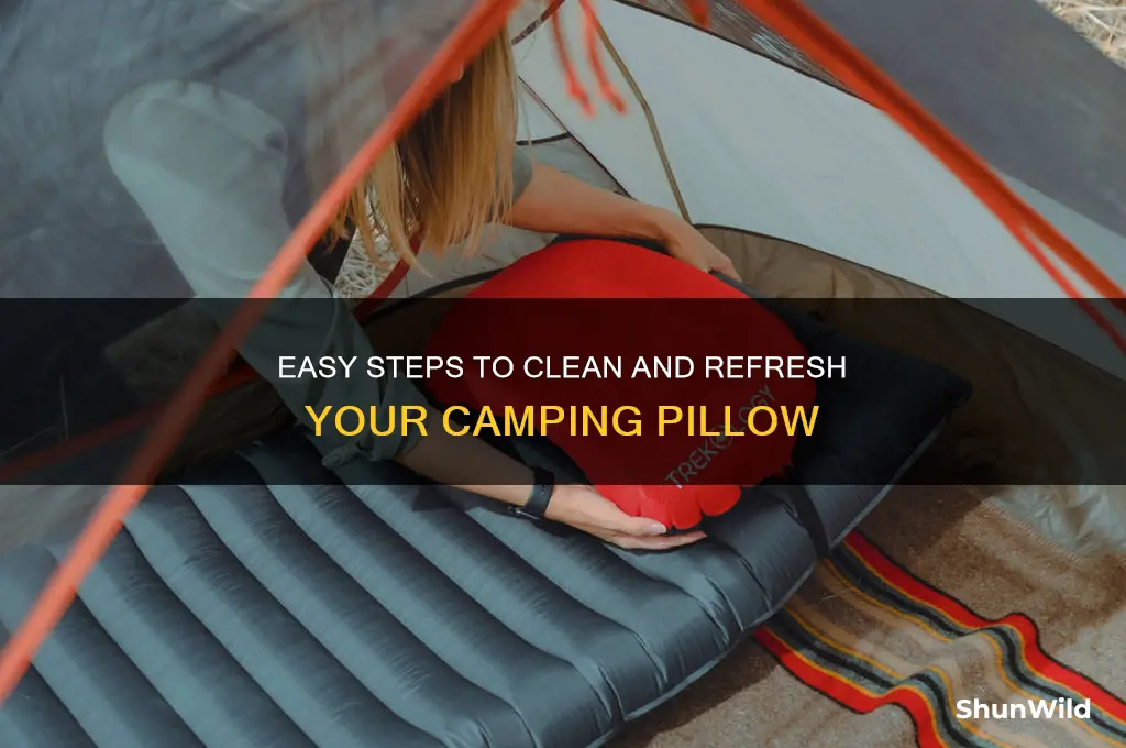 how to wash camping pillow
