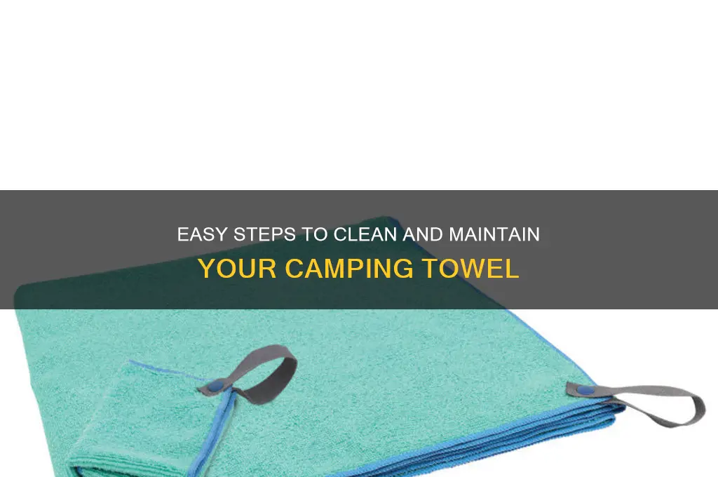 how to wash camping towel