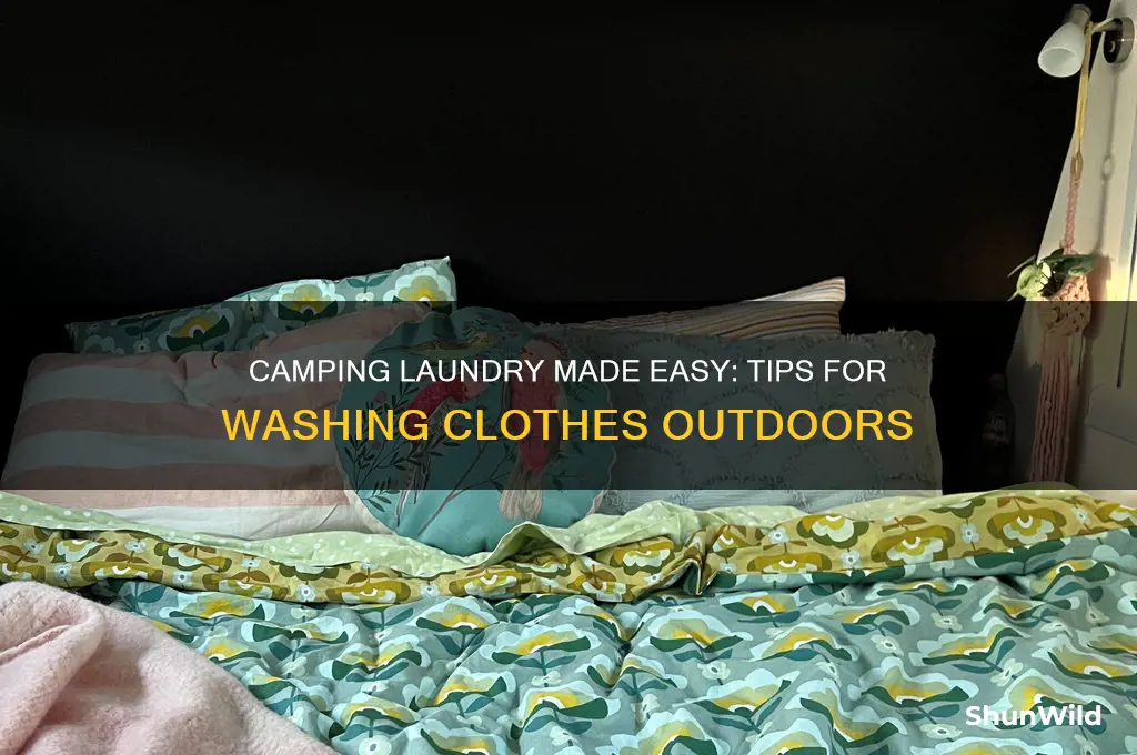 how to wash clothes camping