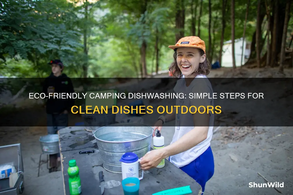 how to wash dishes camping