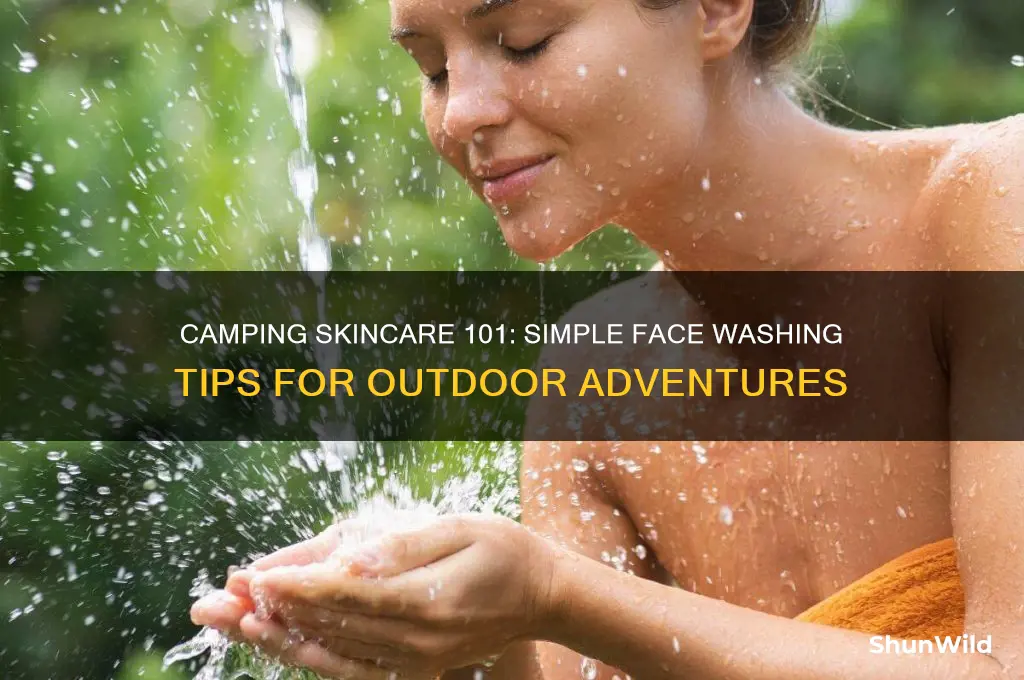 how to wash face camping