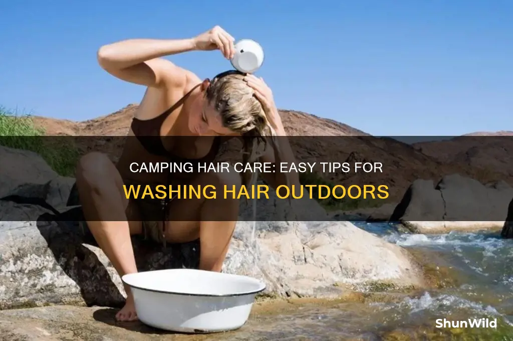 how to wash hair camping