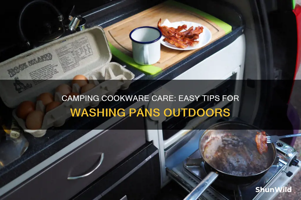 how to wash pans camping