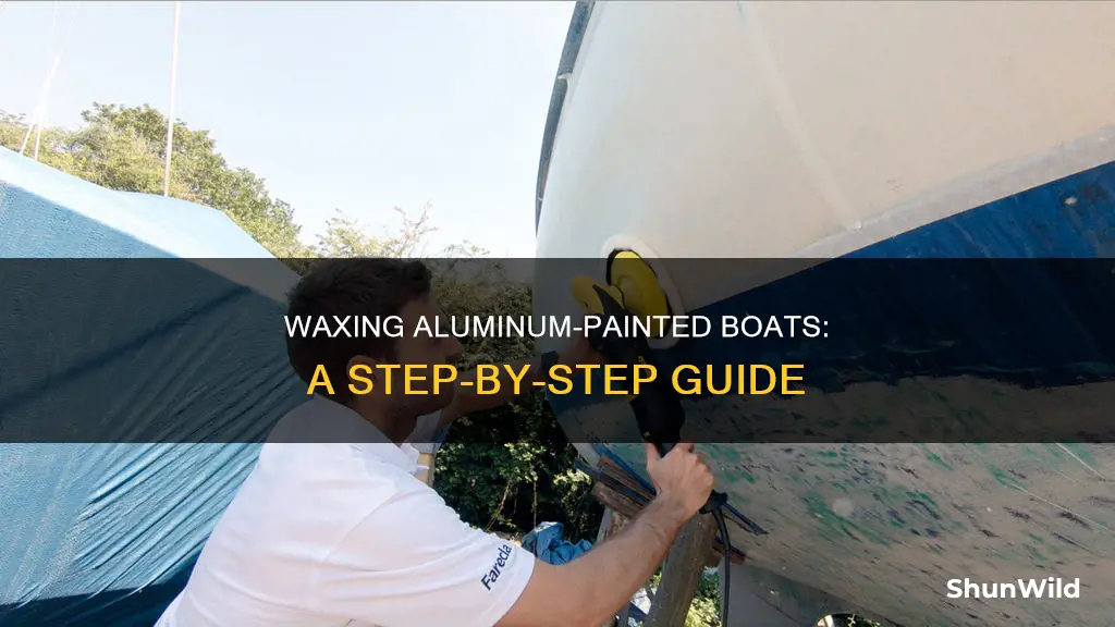 how to wax a aluminum pai ted boat