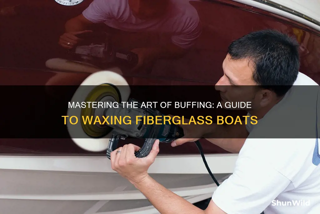 how to wax a fiberglass boat with a buffer