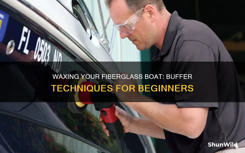 how to wax a fiberglass boat with a buffer