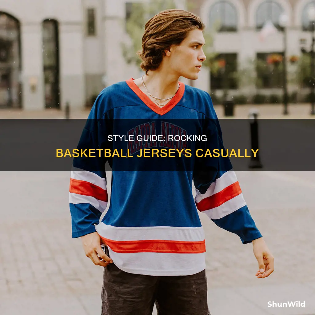 how to wear a basketball jersey casually