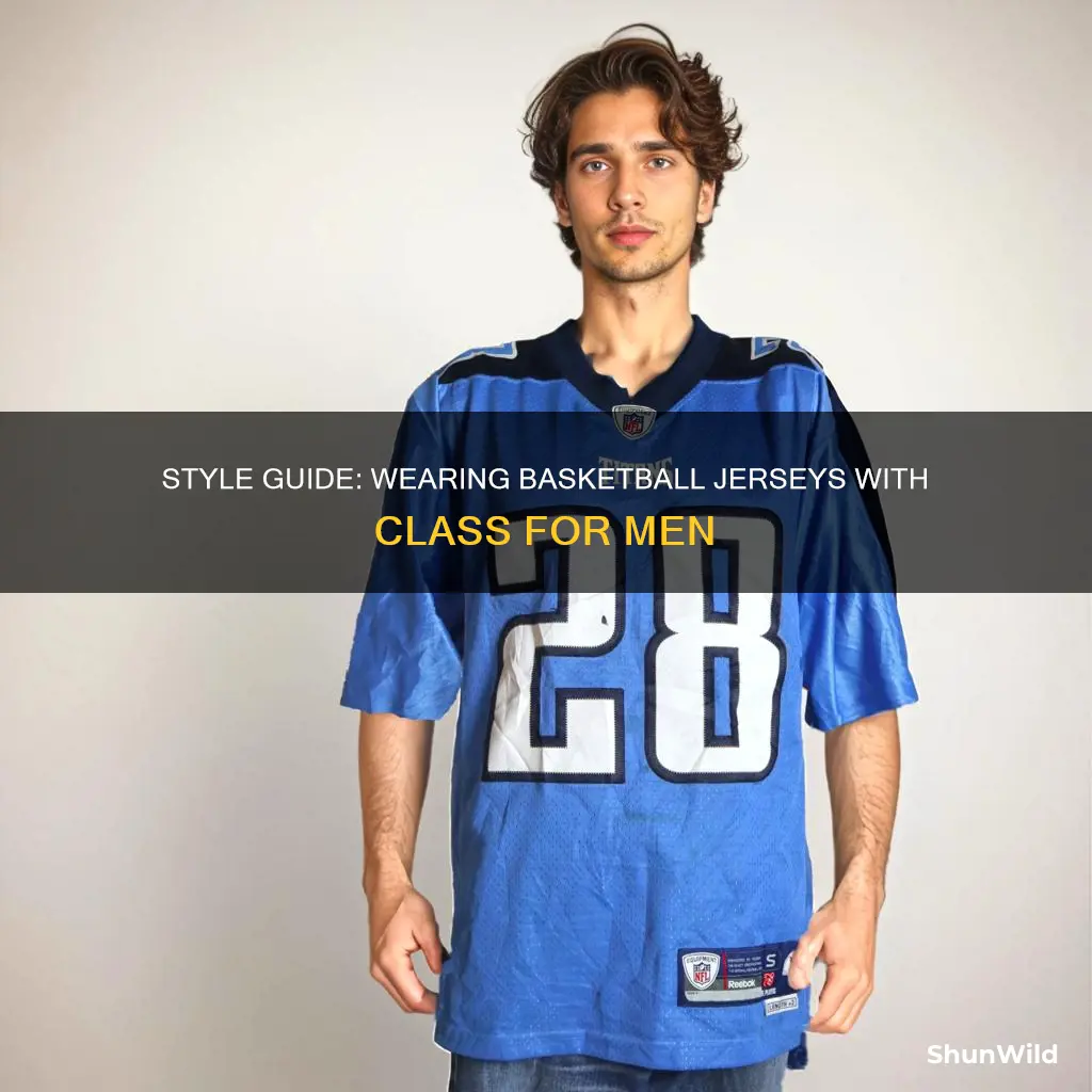 how to wear a basketball jersey classy men