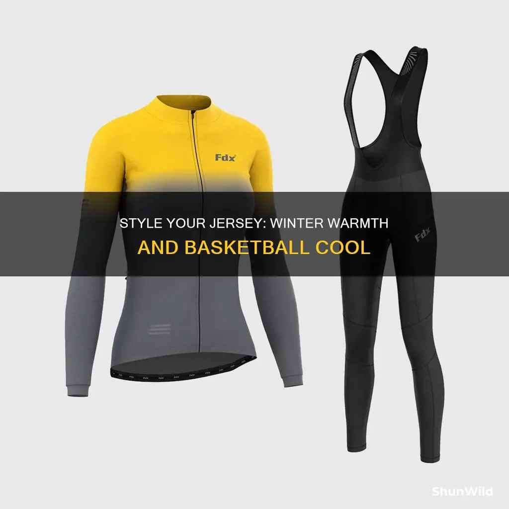 how to wear a basketball jersey in the winter