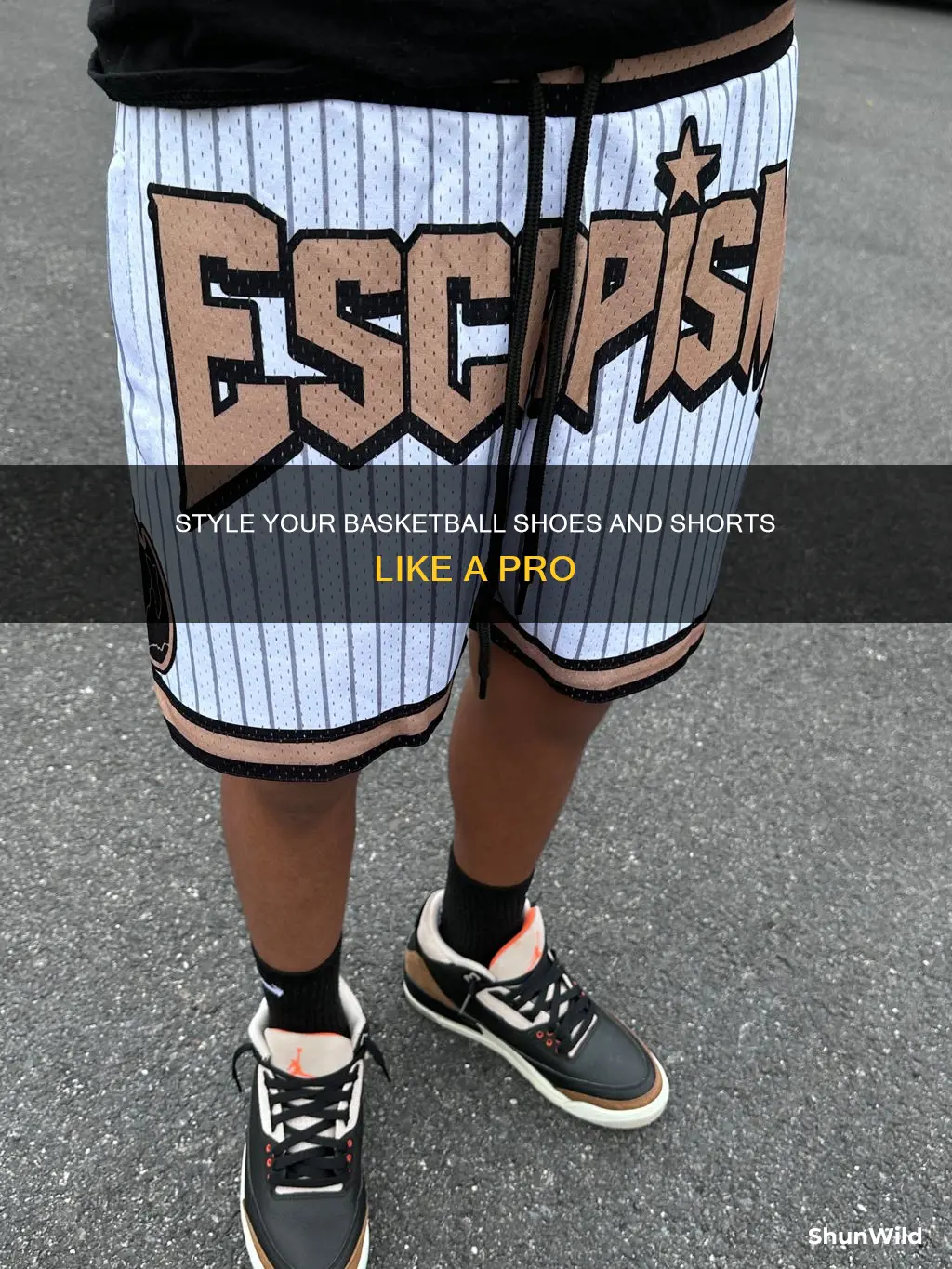 how to wear basketball shoes with shorts