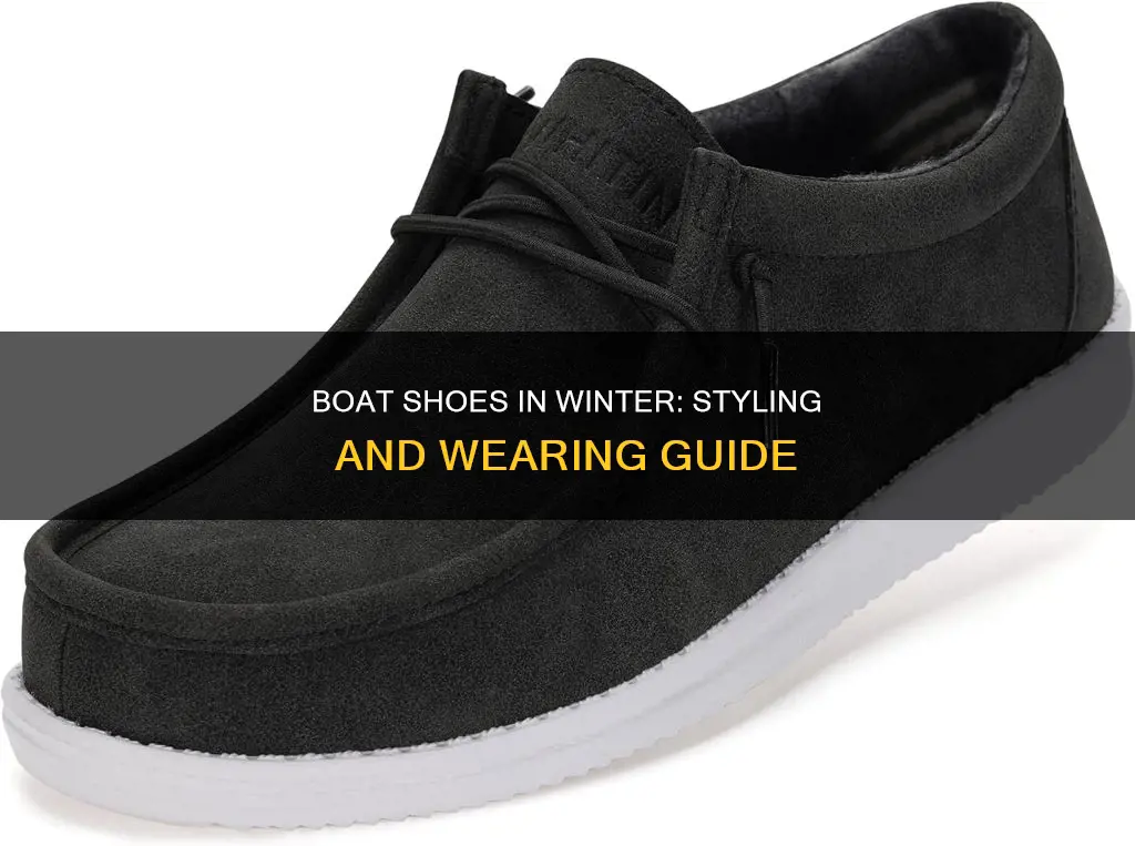 how to wear boat shoes in winter