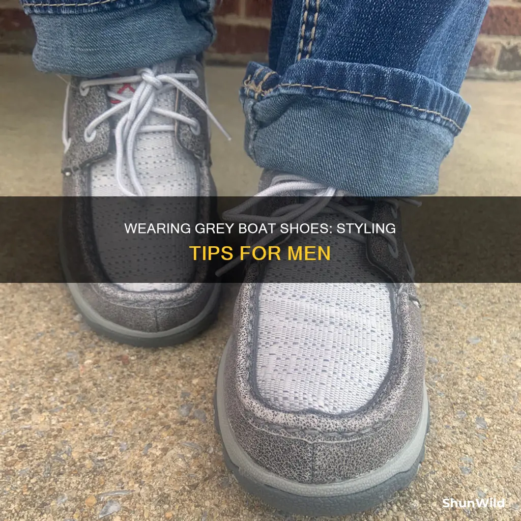 how to wear grey boat shoes