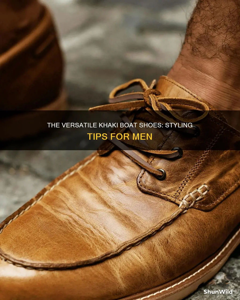 how to wear khaki boat shoes