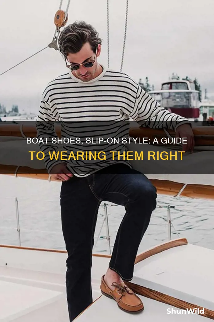 how to wear slip on boat shoes