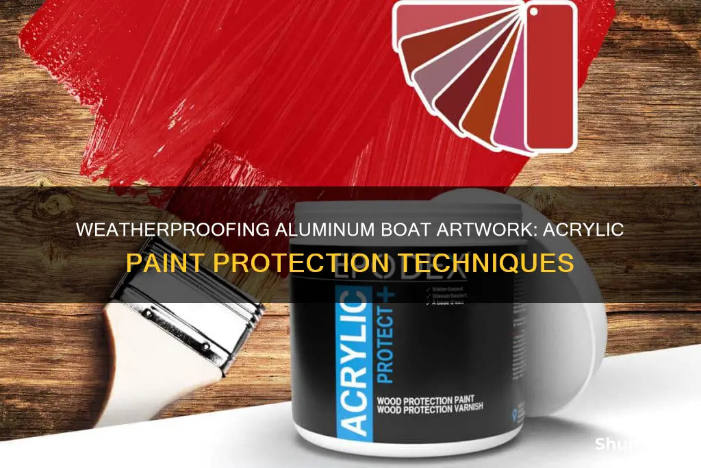 how to weatherproof acrylic paint on aluminum boat artwork