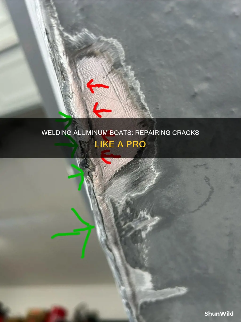 how to weld a crack in aluminum boat