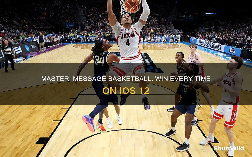 how to win everytime in imessage basketball ios 12