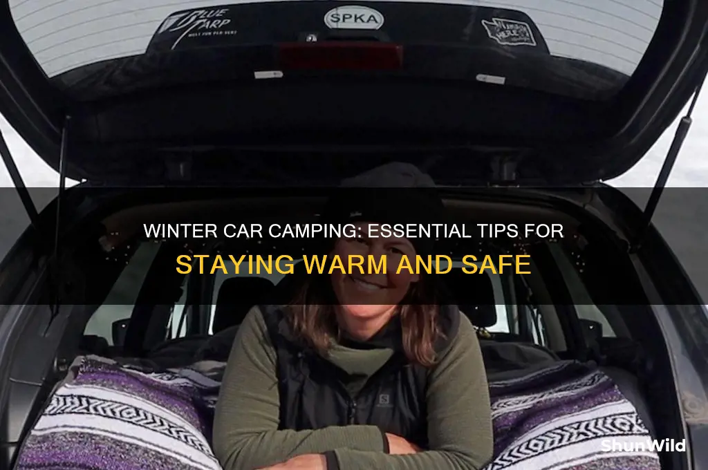 how to winter car camp