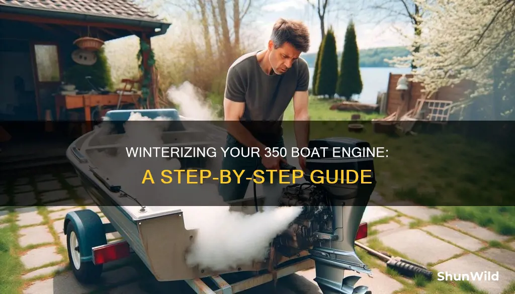 how to winterize a 350 boat engine