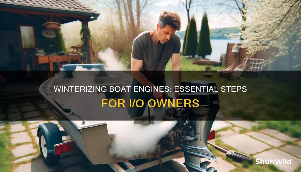 how to winterize a boat I o engine