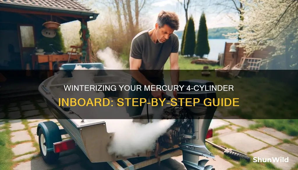 how to winterize a mercury 4 cylinder inboard boat engine