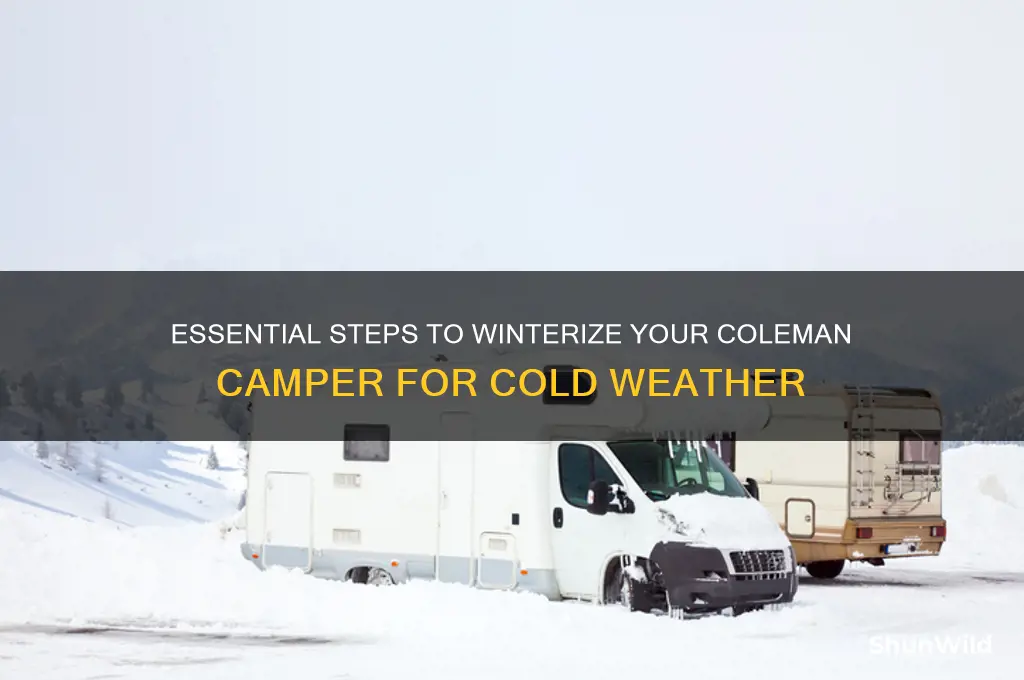 how to winterize coleman camper