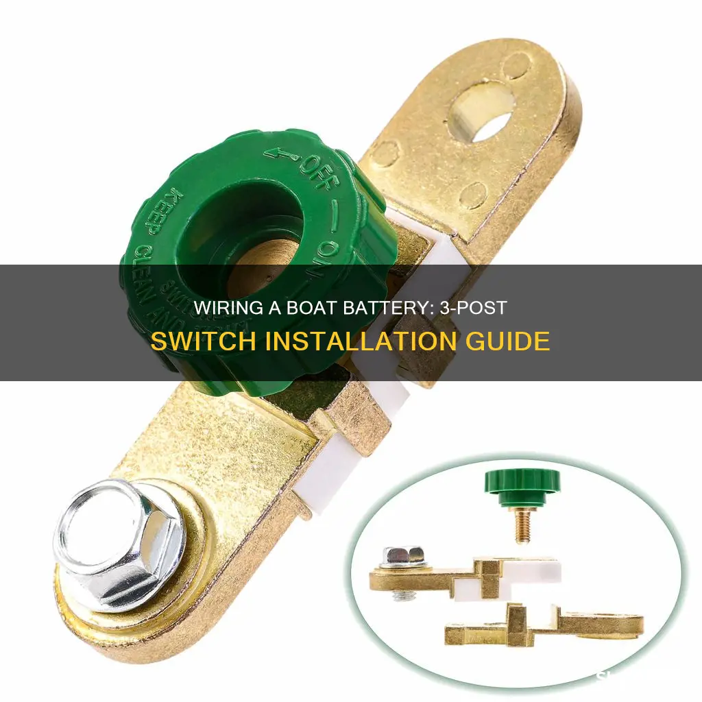 how to wire a boat battery switch 3 post