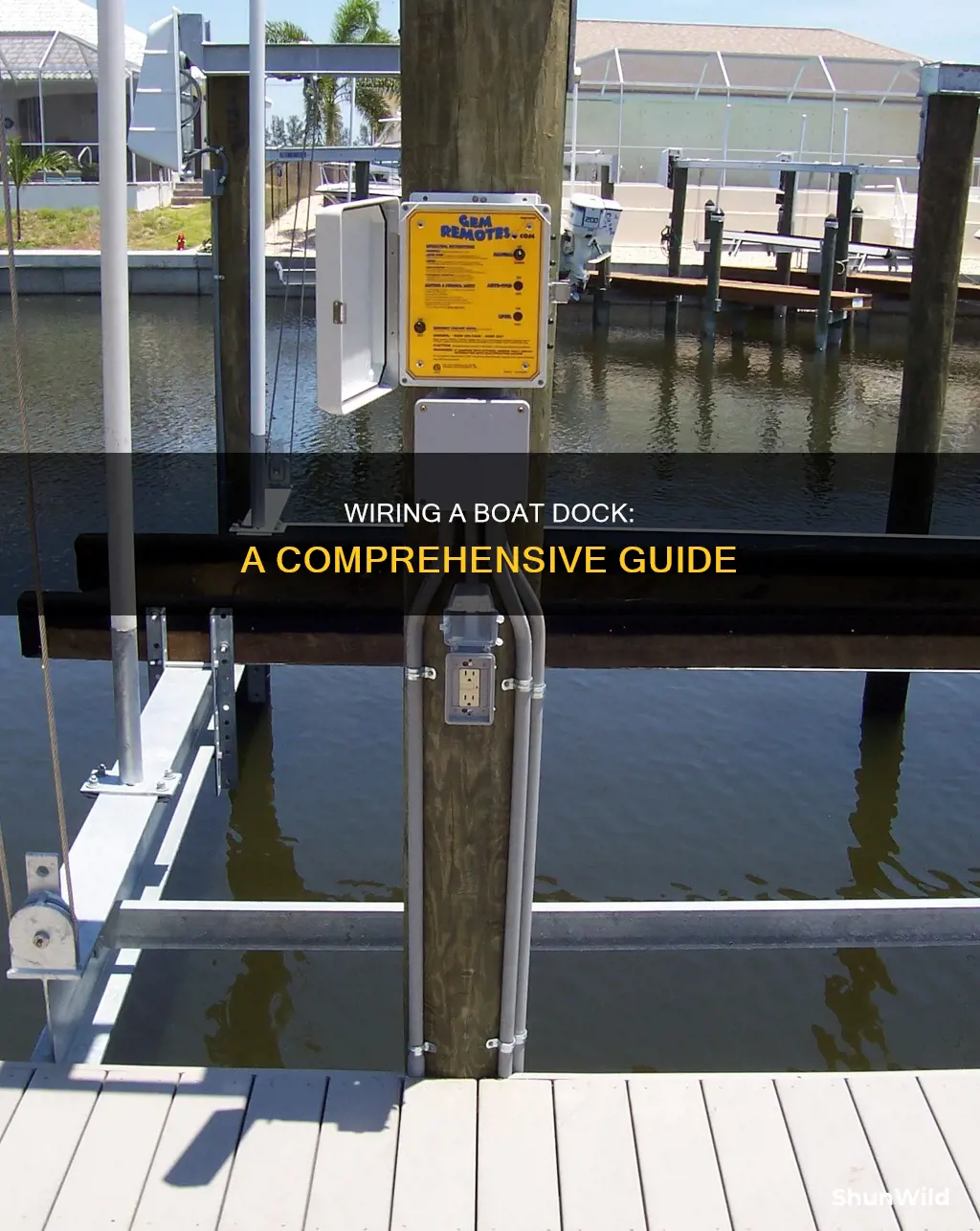 how to wire a boat dock