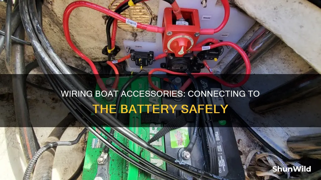 how to wire accessories to boat battery