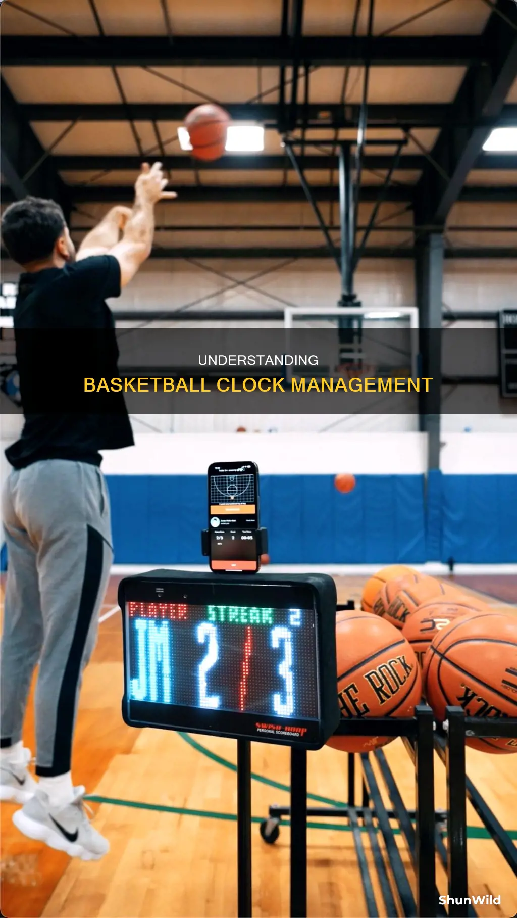 how to work a basketball clock