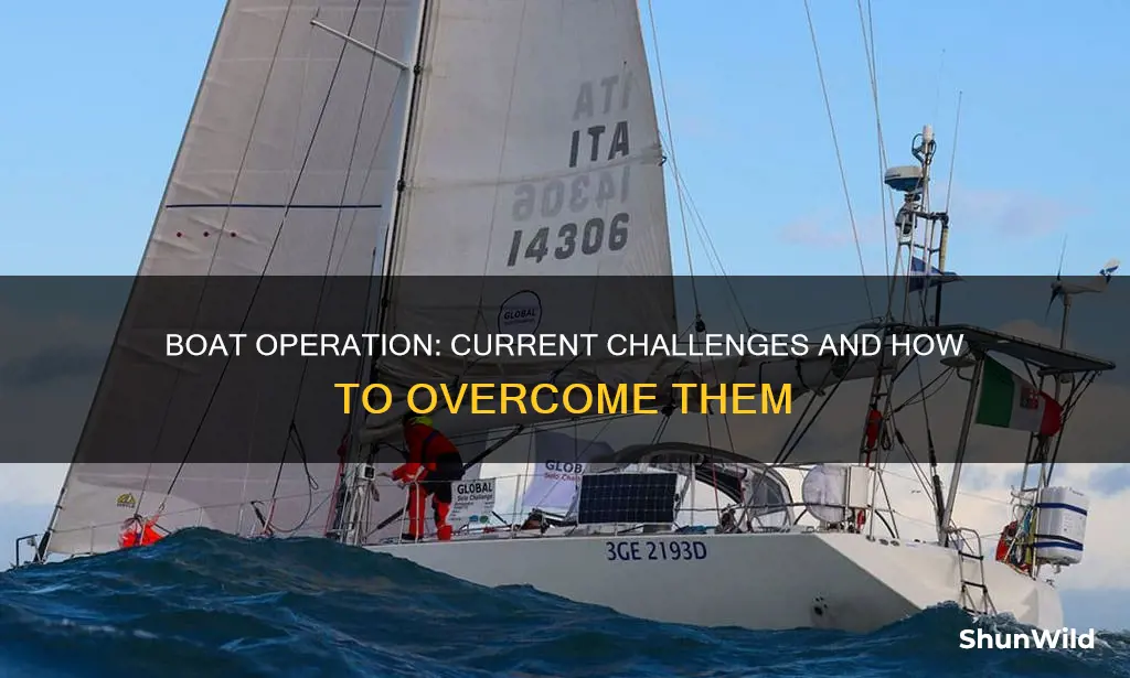 how to work a boat and current problem