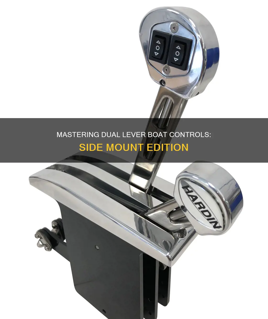 how to work dual lever boat controls side mount