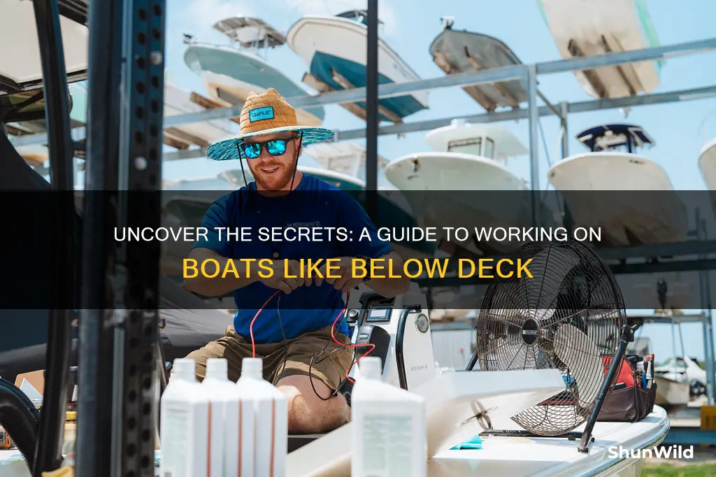 how to work on a boat like below deck